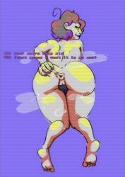 1girl 1girls back back_view barefoot brown_hair de88a8le_smuts dialog dialogue female female_only hand_on_ass hand_on_own_ass homestuck human legs looking_at_viewer looking_back maebari ms_paint_adventures musk musk_clouds musky musky_butt no_artist_signature nude nude_female roxy_lalonde soles solo solo_female spread_anus spread_ass spread_butt spread_legs spreading spreading_anus spreading_ass spreading_cheeks spreading_own_anus spreading_own_ass sweat sweaty_body sweaty_legs sweaty_thighs thick_ass thick_legs thick_thighs thighs