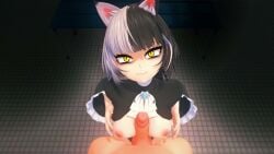 1boy 1boy1girl animated boobjob boobs_out breasts emo female goth goth_girl gothic hololive hololive_english hololive_english_-advent- koikatsu mylasttour0 no_sound paizuri sexy_body sexy_female sexy_pose sexy_woman shiori_novella tagme video