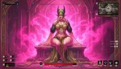 1girls ai_generated big_breasts bird_feet feathers female gameplay_mechanics harpy mistfall_hunter soulreaver_acolyte thick_thighs wide_hips