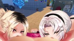 1girls animated aroused aroused_face beautiful_girls beauty_mark blush brat breasts bubblebebe cute cute_face dick_cage eyebrows eyelashes female female_focus gyaru half_naked hourglass_figure indie_virtual_youtuber lewdtuber licking male medium_breasts petite petite_body petite_breasts petite_female pov sexy sexy_body sexy_pose tagme thick_thighs thighs two_girls video vtuber vtuberfanart white_hair yellow_eyes