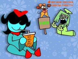 aqua_(deltarune) crying cup deltarune deltarune_chapter_5 drinking juice meme rat