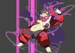 2023 action_pose anthro anthrofied areola balls belly big_belly big_penis blush breasts cel_shading circumcised colored dated elemental_manipulation erection fire fire_manipulation generation_8_pokemon genitals glans gynomorph gynomorph_anthro hi_res hisuian_form hisuian_typhlosion huge_penis intersex intersex_anthro looking_at_viewer navel nintendo nipples overweight overweight_anthro overweight_gynomorph overweight_intersex penis pokemon pokemon_(species) pokemorph pose regional_form_(pokemon) shaded signature solo twinkletwilight urethra vein veiny_penis