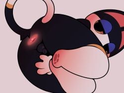 4:3 absurd_res animal_crossing anthro anus balls bent_legs domestic_cat felid feline felis flaccid foreskin genitals hi_res legs_up looking_at_viewer male mammal nintendo nulldjqtdma paws penis punchy_(animal_crossing) small_penis solo