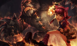 1girls annie_hastur edit league_of_legends tagme tibbers