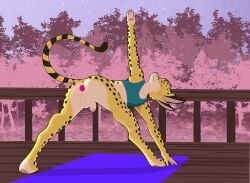 absurd_res anthro anus ass_up balls butt butt_focus felid feline femboy gay gay_anal genitals hi_res hirokitty homosexual homosexual_male male male/male male_focus male_only male_penetrated mammal penis plug_(sex_toy) presenting presenting_hindquarters serval sex_toy solo spread_anus spreading stretching yoga