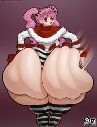 1girls ass ass_bigger_than_head ass_bigger_than_torso ass_slap big_ass bottom_heavy bubble_butt clothing dat_ass fat_ass female female_only hand_on_ass hand_on_own_ass huge_ass hyper hyper_ass ignantastro large_ass legwear looking_at_viewer looking_back massive_ass one_piece panties perona pink_hair rippling_ass slapping_ass slapping_own_ass solo thick_ass thick_thighs thighhighs thunder_thighs wide_hips