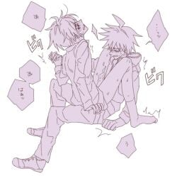 anal anal_sex anal_sex blush clothed clothed_sex clothing danganronpa gay gay_anal gay_sex male male/male male_focus male_only male_penetrated male_penetrating male_penetrating_male naegi_makoto riding riding_penis togami_byakuya yaoi