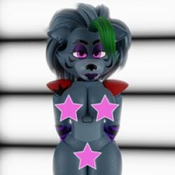 3d 3d_(artwork) 3d_model 3d_render blender cyberwolf cyberwolf200518 five_nights_at_freddy's five_nights_at_freddy's:_security_breach nude pink_eyes profile profile_picture roxanne_wolf_(coolioart) roxanne_wolf_(fnaf) scottgames standing stars