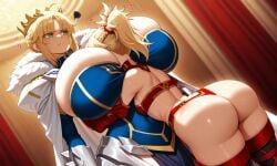 2girls ai_generated artoria_pendragon big_ass big_breasts big_thighs breasts bust busty chest curvaceous curvy curvy_figure daidouji_(artist) daidoujipv daughter digital_media_(artwork) dumptruck_ass dumptruck_butt enormous_ass enormous_breasts fat_ass fate/grand_order fate_(series) female gigantic_ass gigantic_breasts hips hourglass_figure huge_ass huge_breasts huge_thighs large_ass large_breasts large_thighs legs massive_ass massive_breasts mature mature_female mordred_(fate) mother mother_and_daughter nasuverse slim_waist thick thick_ass thick_hips thick_legs thick_thighs thighs voluptuous waist wide_ass wide_hips wide_thighs