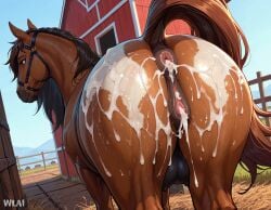 ai_assisted ai_generated anus beastiality cum cum_in_pussy cum_inside girl horse horse_pussy pussy wlai wtf