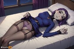 1girls ai_generated alternate_legwear artist_name bed bedroom belt boomerang_(tv_network) bow bow_panties breasts cartoon_network clothes_lift clothing_aside colored_skin crotchless crotchless_panties curtains dc dc_comics dress dress_lift forehead_jewel garter_belt gem gem_on_forehead grey_skin hi_res indoors lifted_by_self long_sleeves looking_at_viewer lying medium_breasts night night_sky on_back on_bed panties panties_aside pantyhose parted_lips patreon_username pillow purple_eyes purple_hair purple_panties pussy rachel_roth raven_(dc) rule34lab short_hair skirt skirt_lift solo superhero superheroine teen_titans torn_clothes torn_pantyhose uncensored underwear warner_brothers window