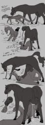 1boy 1girls absurd_res animal_genitalia anus ass ass_up balls becoming_erect bodily_fluids bridle claws creativeclaws cum cum_in_pussy cum_inside cumflated_belly cumflation dialogue digital_media_(artwork) dirty dragon dragonsponies duo english_text equid equine erection female female_penetrated feral feral_penetrating flaccid forced from_behind from_behind_position genital_fluids genitals hair hi_res horn horse inflation kissing lorraine_(argentum48) male male/female male_penetrating male_penetrating_female mammal monochrome mud mythological_creature mythological_scalie mythology outside pain penetration penile penis pussy rape rope scalie sex stuck tail tears teeth text tongue top-down_bottom-up vaginal_penetration wings zoophilia