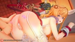 1girls 1male ai_generated aqua_eyes chef condom_removal cum_in_pussy cum_inside escoffier_(genshin_impact) female from_above garter_straps genshin_impact hat headwear kitchen lace-trimmed_thighhighs long_hair looking_away medium_breasts nipples orange_hair patreon penis perky_breasts pointless_condom pussy standing tail thighhighs uncensored unwanted_creampie unwanted_cum_inside unwanted_cumshot unwanted_ejaculation watermark white_stockings white_thighhighs yohika_itochi