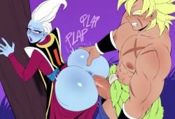 2boys ai_generated anal anal_sex anal_sex ass big_ass big_penis blue_skin broly_(dragon_ball_super) dragon_ball dragon_ball_super fellas femboy gay girly male male/male muscular muscular_male novelai penis sex super_saiyan taller_male trap whis white_hair yaoi