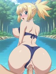 ai_generated ayaecchi dr.stone kohaku kohaku_(dr.stone)