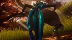 big_ass black_body friendship_is_magic from_behind low-angle_view my_little_pony queen_chrysalis_(mlp) sloppydragons tagme tail vrchat wings