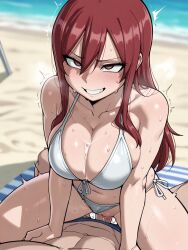 erza scarlet from fairy tail by astralgazer