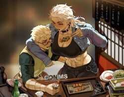 food muscular noi_(dorohedoro) ongjolpark shin_(dorohedoro)