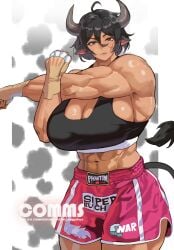 box cow_girl muscular muscular_female ongjolpark