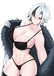 1girls arlecchino_(genshin_impact) deroo female genshin_impact solo solo_female tagme