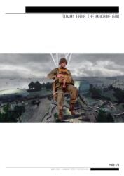 army comic comic_page comic_panel erection exhibitionism gay gay_male gay_sex male medal_of_honor_airborne military outdoors paratrooper soldier tommys_eagle_hq uniform ww2