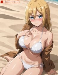 christa lenz from attack on titan by aindroidparanoid