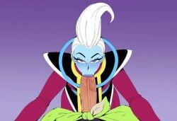 2boys ai_generated big_penis blowjob blue_skin broly_(dragon_ball_super) dragon_ball dragon_ball_super fellas fellatio femboy gay girly imminent_sex male muscular muscular_male novelai oral penis pov taller_male trap whis white_hair yaoi