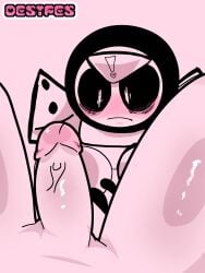 ! 0_0 2boys anon blush boner brawl_stars cock cock_on_face gay heart_symbol looking_at_penis male male/male meeple_(brawl_stars) no_text penis pink_background pink_filter surprised_eyes surprised_face thighs veins veins_on_cock veins_on_dick veins_on_penis y/n