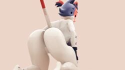 animated calico_cat cat_ears cat_tail cate_meowdy cate_meowdy_(fortnite) catgirl epic_games fat_ass fat_butt female fortnite glossy glossy_body gloves large_ass large_breasts large_butt looking_at_viewer looking_back plain_background shaking shaking_ass shaking_butt shiny_skin straight white_fur