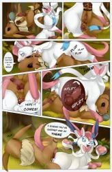 absurd_res anal anal_orgasm anal_sex animal_genitalia animal_penis anus ass backsack balls black_sclera blurrypanda blush bodily_fluids bondage bondage bound brown_body brown_fur canine_genitalia canine_penis comic cum cum_in_ass cum_inside cum_while_penetrated cumshot duo eevee eeveelution ejaculation erection everstone feral forced forced_anal forest forest_background from_front_position fur generation_1_pokemon generation_6_pokemon genital_fluids genitals hands-free hi_res internal jewelry knot knotted_penis knotting lining_up lying male male/male male_penetrated male_penetrating male_penetrating_male missionary_position nature nature_background necklace nintendo on_back open_mouth orgasm pawpads paws penetration penile penile_penetration penis penis_in_ass pink_body pink_fur pink_paws pink_tail plant pokemon pokemon_(species) purple_eyes rape restraints ribbons ribbons_(anatomy) rope rope_bondage sex spread_butt spreading sylveon tail tan_body tan_fur teeth tree white_body white_fur