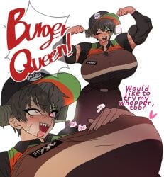 big_breasts burger_king crazy_eyes muscular_female undead yanolza01