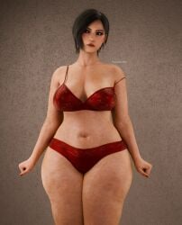 1girls 3d 3d_(artwork) ada_wong ada_wong_(adriana) asian asian_female black_hair black_hair_female capcom chinese chinese_female female female_focus female_only hips hips_wider_than_shoulders light-skinned_female light_skin looking_away mature mature_female mature_woman red_underwear resident_evil solo solo_female solo_focus thick_thighs thighs underwear vexonair video_game_character wide_hips