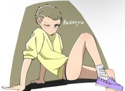 clothed clothing danganronpa danganronpa_2:_goodbye_despair fuyuhiko_kuzuryuu male male_focus male_only solo solo_focus solo_male thong wink