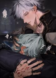 2boys anaxa_(honkai:_star_rail) blowjob gay hair_grab honkai:_star_rail male male/male male_only phainon_(honkai:_star_rail) tagme vyqi yaoi
