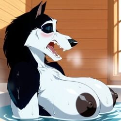 1female 1girls ai_assisted ai_generated antagonist anthro anthro_female anthro_focus anthro_only balto_(film) balto_(series) black_areola black_fur black_hair black_nipples black_nose blush blush_lines blushing_female canine canine_ears canine_girl canine_tail chest_fur chest_tuft civitai closed_eyes coloredbin.ai coloredbin_ai dog_ears dog_girl dog_tail doggirl female female_anthro female_focus female_only fluffy_tail fur_tuft genderswap_(mtf) hot_spring huge_boobs huge_breasts husky in_water indoor_nudity indoors large_boobs large_breasts large_tits lidded_eyes massive_boobs massive_breasts massive_tits open_mouth pleasure_face pleasured pleasured_face pleasured_female plump_boobs plump_breasts plump_tits relaxed_expression relaxing rule_63 sauna sharp_teeth shoulder_fluff shoulder_tuft side_view soaking solo solo_anthro solo_female solo_focus steam steamy steele_(balto) submerged_in_water tail top_heavy top_heavy_breasts two_tone_fur two_tone_hair upper_body upper_body_focus upper_body_only villainess visible_teeth wet wet_body wet_fur wet_hair white_fur white_hair