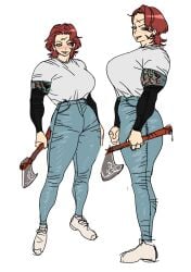 axe jeans muscular muscular_female tattoo yanolza01