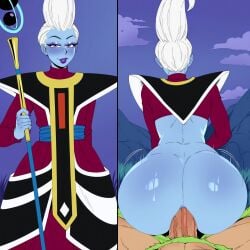 2boys ai_generated anal anal_sex anal_sex ass big_ass big_penis blue_skin broly_(dragon_ball_super) dragon_ball dragon_ball_super fellas femboy gay girly male male/male muscular muscular_male novelai penis pov sex taller_male trap whis white_hair yaoi