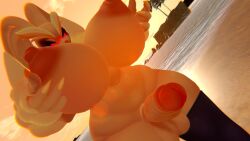 1futa areola big_breasts blush futanari holding_breast lopunny pokemon pokemon_(species) sloppydragons tagme vrchat