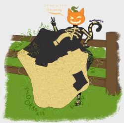 anthro belly breasts female female_pred fortnite fortnite:_battle_royale furry furry_female pred pumpkin_cat_(fortnite) shadownight vore vore_belly weight_gain