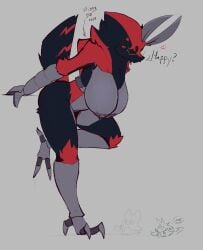 annoyed antennae_(anatomy) anthro arthropod big_breasts black_body black_fur bodily_fluids breasts cinnabar_moth ember_(trueblue3d) eyewear female fur glasses grey_body hi_res insects lactating lepidopteran moth nipple_piercing nipples nude piercing solo sweat sweatdrop trueblue3d