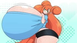 1girls akujisaitova female huge_ass huge_breasts hyper_breasts pinup pregnant pregnant_female purpleguyri riley_moore_(artist) rilli_oshina super_breasts tagme thick_thighs video voice voice_acted