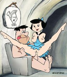 adultery anal betty_rubble cheating cheating_husband cheating_wife extro female fred_flintstone hanna-barbera human male nipples straight the_flintstones wilma_flintstone