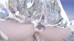 3d anal anal_sex animated anus blonde_hair braid breasts disney double_penetration elsa_(frozen) faceless_male female frozen_(film) fuckhead monster nipples nude outdoors penetration penis pussy snow tied_hair vaginal_penetration