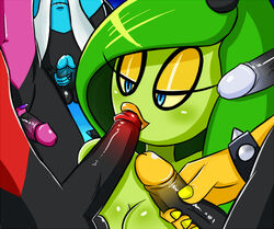 1girls 2d 4boys breasts deadly_six female green_hair orgy penis sandyrex sega sonic_(series) sonic_lost_world sonic_the_hedgehog_(series) zeena zeti zeti_(species)