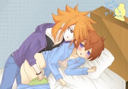 gay inazuma_eleven inazuma_eleven_go male_only tagme taiyou_amemiya tenma_matsukaze yaoi