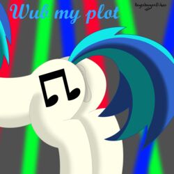 ass equine female friendship_is_magic horse my_little_pony pony regenbogenflitzer straight_hair tagme unicorn vinyl_scratch_(mlp)