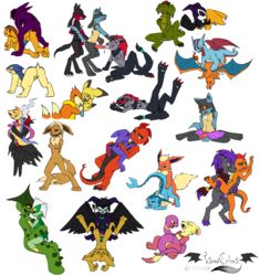 beige_fur brown_fur cacturne charizard color cresselia crossover darkrai digimon eevee eeveelution ekans flareon foxred64 fur furry_tail impmon interspecies lucario mienfoo nintendo orange_fur pokemon pokemon_(species) roserade sableye salamence scrafty straight_hair tagme tail typhlosion vaporeon yellow_fur zoroark