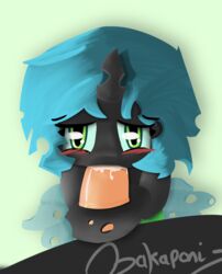 bakaponi fellatio friendship_is_magic my_little_pony oral queen_chrysalis queen_chrysalis_(mlp) smooth_skin tagme