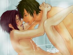 2boys free! makoto_tachibana male male_only missionary multiple_males rin_matsuoka tagme yaoi