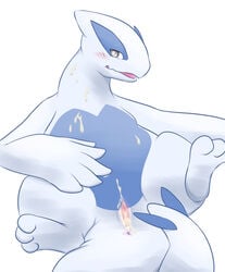 anus colored female female_only front_view legendary_pokemon lugia pokemon pokemon_(species) solo vulva waniharu